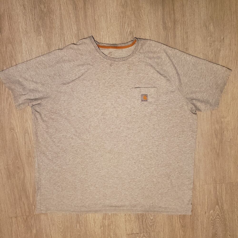 Carhartt Men's Relaxed Fit Pocket Workwear T-Shirt, Gray Size 3XL#D83C